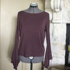 Express bell sleeve lightweight sweater NWT